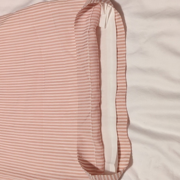 Club Monaco - Pink & White Striped High Waisted Flared “Bryanna” Pants Sz 12. - Picture 9 of 13